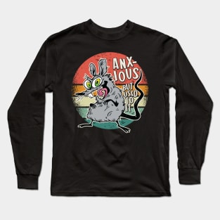 Anxious, But used to it - Anxious Rat Graphics Long Sleeve T-Shirt